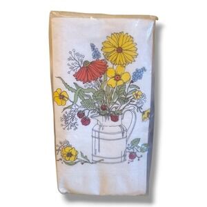 Vintage Sealed Hallmark Floral Paper Hand Towels Napkins Mid Century Modern